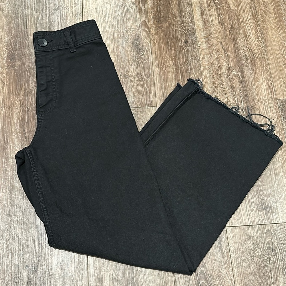 Zara high rise wide leg jeans size: 2